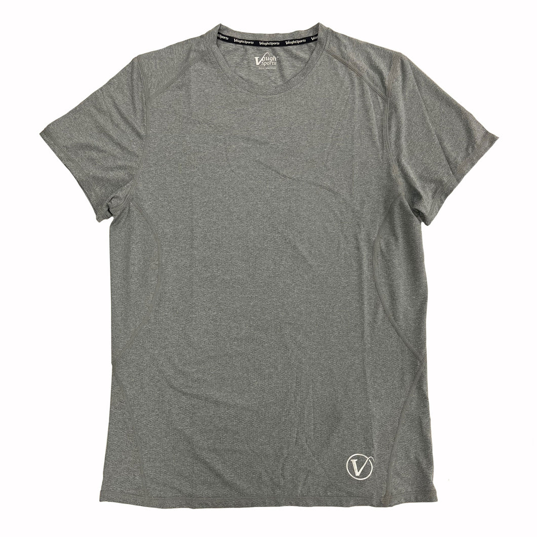 Vaught Sports LW Mesh Tech Performance Mens TShirt - Grey/XL