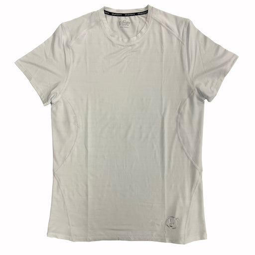 Vaught Sports LW Mesh Tech Performance Mens TShirt - White/XL